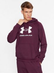 Under Armour Bluza Ua Rival Fleece Logo Hd 1379758 Bordowy Loose Fit. Czerwone bluzy Under Armour, l, bez wzorów, z bawełny, bez kaptura. Za 179.99 zł.