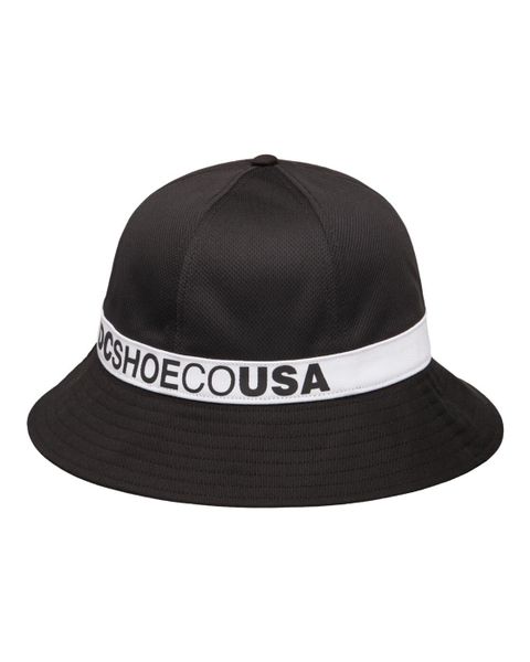 Kapelusz bucket dla Mężczyzn ZAMLA Czarny. Czarne kapelusze DC Shoes, bez wzorów, z bawełny. Za 129.99 zł.