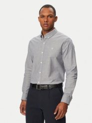 Calvin Klein Koszula LV140EM125 Granatowy Regular Fit. Niebieskie koszule CALVIN KLEIN, m, bez wzorów, z bawełny, bez kołnierzyka, bez ramiączek. Za 369.99 zł.