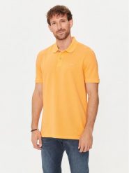 BOSS Polo Pallas 50468301 Żółty Regular Fit. Żółte koszulki polo Boss, m, bez wzorów, z bawełny, bez kołnierzyka, bez ramiączek. Za 239.99 zł.