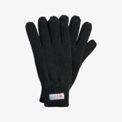 Rękawiczki Dzianinowe Unisex Izolacyjny. Czarne rękawiczki SWEDEMOUNT, bez wzorów, z dzianiny. Za 59.99 zł.
