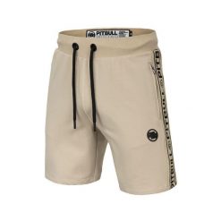 Szorty męskie Pitbull dresowe French Terry Byron. Niebieskie krótkie spodenki sportowe PITBULL, m, bez wzorów, z dresówki, sportowe. Za 129.99 zł.