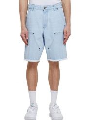 Urban Classics Szorty dżinsowe w kolorze błękitnym rozmiar: W30. Niebieskie szorty Urban Classics, z aplikacjami, z bawełny. Za 56.79 zł.