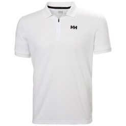 Koszulka polo z zamkiem błyskawicznym 1/2 Helly Hansen HP. Białe koszulki polo Helly Hansen, m, bez wzorów, bez kołnierzyka, bez ramiączek. Za 279.99 zł.