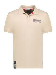 Geographical Norway Koszulka polo "Koffroy" w kolorze beżowym rozmiar: M. Brązowe koszulki polo sportowe Geographical Norway, m, bez wzorów, z bawełny, bez kołnierzyka, bez ramiączek. Za 92.21 zł.