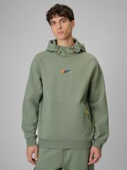 Bluza dresowa regular z kapturem męska 4F 4FRSS26TSWSM2894. Białe bluzy z kapturem 4F, m, bez wzorów, z bawełny, z kapturem. Za 249.99 zł.