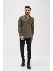 Basics & More Koszula - Regular fit - w kolorze khaki rozmiar: 3XL. Brązowe koszule Basics & More, xl, bez wzorów, z bawełny, bez kołnierzyka, bez ramiączek. Za 78.84 zł.