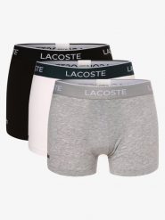 Lacoste Obcisłe bokserki pakowane po 3 szt. Mężczyźni Bawełna szary|czarny, XXL. Czarne bokserki LACOSTE, m, bez wzorów, z bawełny. Za 209.95 zł.