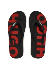 HUGO Japonki Arvel Thng 50497860 Czarny. Czarne japonki Hugo, bez wzorów, z tworzywa sztucznego. Za 159.99 zł.