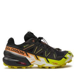 Buty do biegania Salomon. Czarne buty do biegania Salomon, bez wzorów, z gore-texu, bez zapięcia, do biegania, salomon speedcross, gore-tex. Za 559.99 zł.