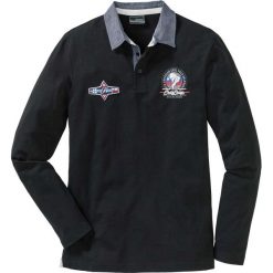 Shirt polo z długim rękawem Regular Fit bonprix czarny. Bluzki z długim rękawem bonprix. Za 32.99 zł.