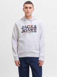 Jack & Jones Bluza "Geplas" w kolorze szarym rozmiar: M. Szare bluzy z kapturem Jack & Jones, m, bez wzorów, z kapturem. Za 139.87 zł.