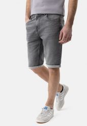 Szare szorty jeansowe E-MEXT. Szare szorty Volcano, m, bez wzorów, z jeansu, klasyczne. Za 159.99 zł.