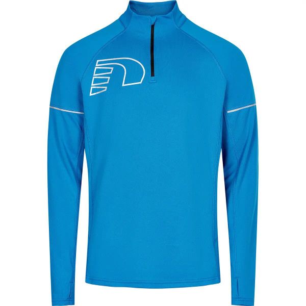 Bluza Newline core zip neck. Niebieskie bluzy bez kaptura Newline, s, bez wzorów, z materiału, bez kaptura. Za 282.80 zł.
