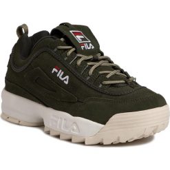 Sneakersy FILA - Disruptor S Low 1010577.50P Forest Night. Zielone buty sportowe casual Fila, bez wzorów, z materiału, bez zapięcia. Za 559.00 zł.