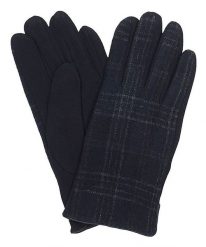 Granatowe Materiałowe Męskie Eleganckie Rękawiczki -Pako Jeans- Jesienno-Zimowe, w Kratkę. Rękawiczki Pako Jeans, na zimę, bez wzorów, z jeansu. Za 47.00 zł.