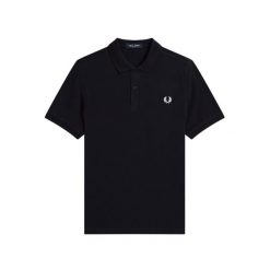 Polo Fred Perry w kolorze Marine klasyczny. Niebieskie koszulki polo Fred Perry, m, bez wzorów, z bawełny, bez kołnierzyka, bez ramiączek. W wyprzedaży za 330.80 zł.