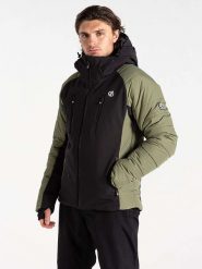 Dare 2b Kurtka narciarska "Speed" w kolorze czarno-oliwkowym rozmiar: 3XL. Brązowe kurtki narciarskie i snowboardowe Dare 2B, xl, bez wzorów, narciarskie. Za 433.49 zł.