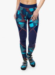 Legginsy wspinaczkowe La Sportiva Dimension Tights. Niebieskie legginsy długie sportowe La Sportiva, xs, bez wzorów, z materiału, na fitness i siłownię. Za 317.89 zł.