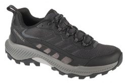 Buty trekkingowe męskie, Speed Strike 2. Czarne buty turystyczne Merrell, bez wzorów, z materiału, przed kostkę, bez zapięcia, trekkingowe. Za 457.00 zł.