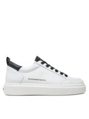 Alexander Smith Sneakersy Band Man Biały. Białe buty sportowe casual Alexander Smith, bez wzorów, ze skóry, bez zapięcia. Za 699.99 zł.