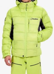 Kurtka puchowa męska Berghaus MTN Arete Ultra Down Hoody. Żółte kurtki Berghaus, m, bez wzorów, z materiału, bez kaptura. Za 1,583.99 zł.