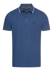 Hugo Boss Fashion Koszulka polo w kolorze niebieskim rozmiar: 3XL. Niebieskie koszulki polo Hugo Boss Fashion, xl, bez wzorów, bez kołnierzyka, bez ramiączek. Za 114.17 zł.