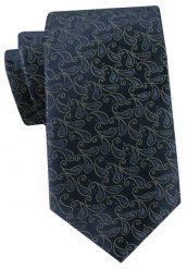 Męski Krawat - Granatowy ze Wzorem w Kwiaty - Angelo di Monti. Niebieskie krawaty i muchy Angelo di Monti, bez wzorów, z tkaniny. Za 49.99 zł.