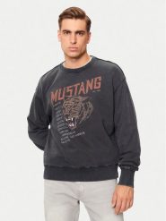 Mustang Bluza Auburn 1015638 Czarny Oversize. Czarne bluzy Mustang, m, bez wzorów, z bawełny, bez kaptura. Za 159.99 zł.