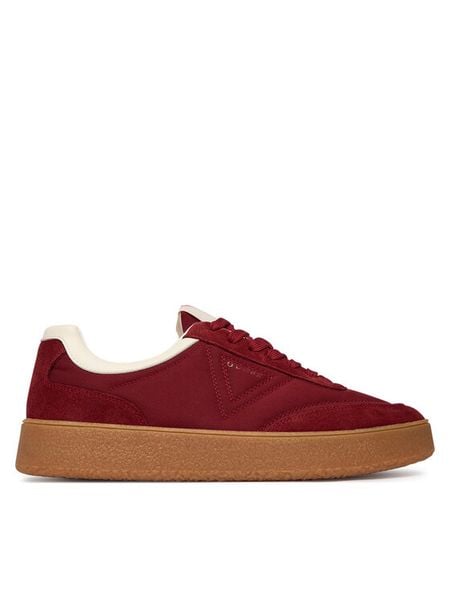 Guess Sneakersy FMPWIM FAB12 Bordowy. Czerwone buty sportowe casual Guess, z aplikacjami, ze skóry, bez zapięcia. Za 338.99 zł.