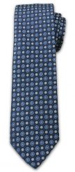 Wzorzasty Krawat Męski w Kółeczka - 6,7cm - Chattier - Kolorowy. Niebieskie krawaty i muchy Chattier, bez wzorów, z tkaniny. Za 49.00 zł.