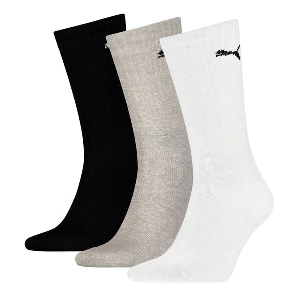 Skarpety Puma Sport 3 pack. Białe skarpetki sportowe Puma, bez wzorów, z bawełny. Za 36.90 zł.