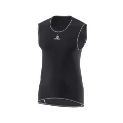 Tank top Löffler Windstopper® Transtex® Light. Czarne bielizna termoaktywna LOFFLER, l, bez wzorów, z jersey, bez ramiączek, trekkingowe. Za 302.75 zł.