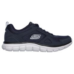 Buty treningowe męskie SKECHERS Track Scrolic. Niebieskie buty treningowe Skechers, bez wzorów. Za 205.99 zł.