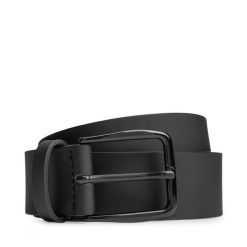 Pasek Męski BOSS. Czarne paski Boss, bez wzorów. Za 279.99 zł.