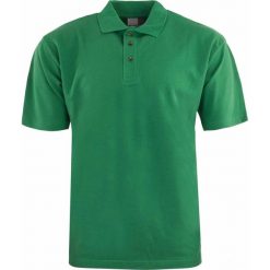 Męska koszulka polo Promodoro Heavy Kelly Green. Zielone koszulki polo Erima, m, bez wzorów, z bawełny, bez kołnierzyka, bez ramiączek, rowerowe. Za 49.28 zł.