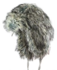 Czapka z Nausznikami, Beżowo-Szaro-Brązowa z Futerkiem, Zimowa, Ciepła, Męska -JAREK. Brązowe czapki zimowe Jarek, bez wzorów, z futra. Za 85.00 zł.
