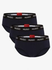 HUGO Slipy pakowane po 3 szt. Mężczyźni Bawełna niebieski, S. Niebieskie slipki Hugo, m, bez wzorów, z bawełny. Za 219.95 zł.