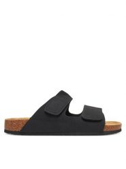 Jack&Jones Klapki Jfwcentral 12257218 Czarny. Czarne klapki Jack&Jones, ze skóry. Za 139.99 zł.