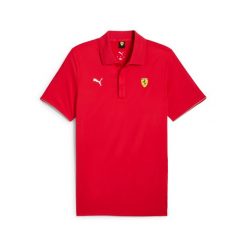 Polo Puma Ferrari Race Cloudspun. Czerwone koszulki polo Puma, m, bez wzorów, bez kołnierzyka, bez ramiączek. W wyprzedaży za 220.50 zł.