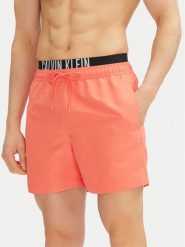 Calvin Klein Swimwear Szorty kąpielowe KM0KM01093 Różowy Regular Fit. Czerwone kąpielówki Calvin Klein Swimwear, m, bez wzorów, z syntetyku. Za 219.99 zł.
