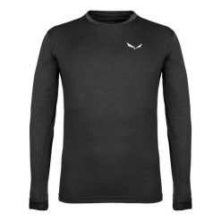 Koszula sportowa męska z długim rękawem Salewa PUEZ MELANGE DRY. Czarne koszule Salewa, l, bez wzorów, z bawełny, bez kołnierzyka, bez ramiączek. Za 199.63 zł.