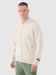 4F Bluza dresowa rozpinana z kapturem męska - beżowa M. Brązowe bluzy z kapturem 4F, m, bez wzorów, z bawełny, z kapturem. W wyprzedaży za 159.99 zł.