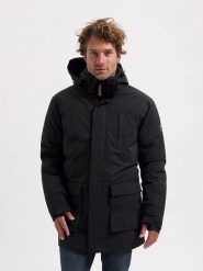 TRAVELIN' Kurtka przejściowa "Rasmus" w kolorze czarnym rozmiar: XXL. Czarne kurtki Travelin', xxl, z aplikacjami, ze skóry, bez kaptura. Za 478.99 zł.