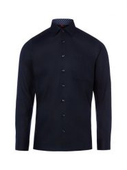 Finshley & Harding koszula biznesowa - Easy Care Mężczyźni Slim Fit Bawełna niebieski, 41. Niebieskie koszule Finshley & Harding, m, bez wzorów, z bawełny, bez kołnierzyka, bez ramiączek. Za 119.95 zł.