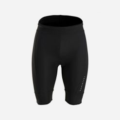 Spodenki do triathlonu długi dystans. Czarne spodenki rowerowe VAN RYSEL, s, bez wzorów, z materiału, do biegania. Za 249.99 zł.