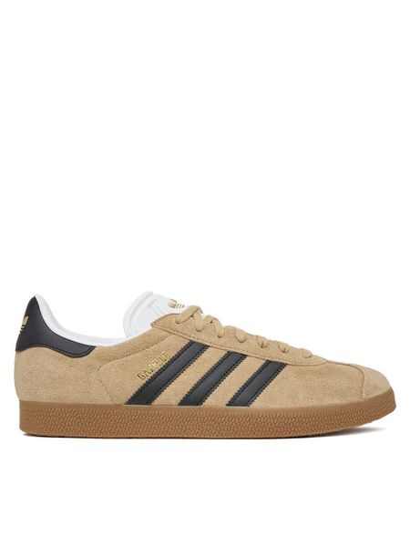 Adidas Sneakersy Gazelle IH9635 Beżowy. Brązowe buty sportowe casual Adidas, bez wzorów, ze skóry, bez zapięcia. Za 329.99 zł.