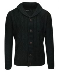 Kardigan Czarny Dziergany, Sweter Zapinany na Guziki, Elegancki -BRAVE SOUL. Czarne swetry rozpinane Brave Soul, l, bez wzorów, dziergany, bez kołnierzyka, bez ramiączek. Za 149.00 zł.