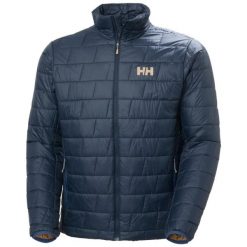 Kurtka puchowa Helly Hansen Lifaloft. Niebieskie kurtki Helly Hansen, xl, bez wzorów, z materiału, bez kaptura. Za 910.50 zł.