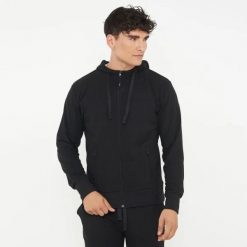 Bluza z kapturem z bawełny ZIPPY czarna. Czarne bluzy z kapturem Legea, xl, bez wzorów, z bawełny, z kapturem. Za 108.00 zł.